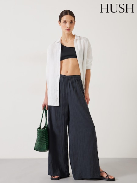 Hush Black Elodie Beach 100% Cotton Trousers (E27791) | €70