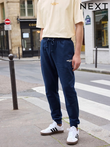 Blue Graphic Joggers (E27815) | AED74