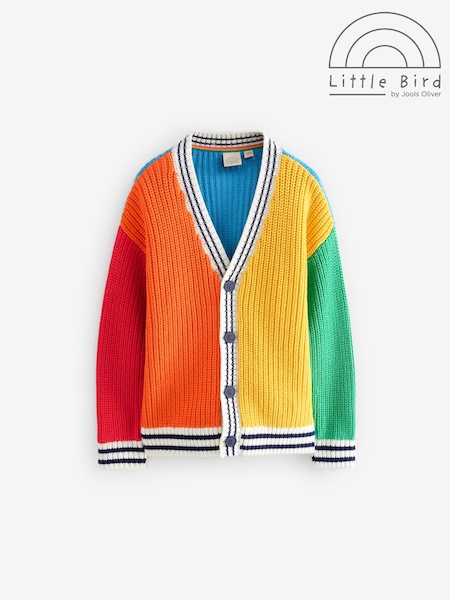 Little Bird by Jools Oliver Rainbow Colourblock 100% Cotton Cardigan (E27891) | € 32 - € 39