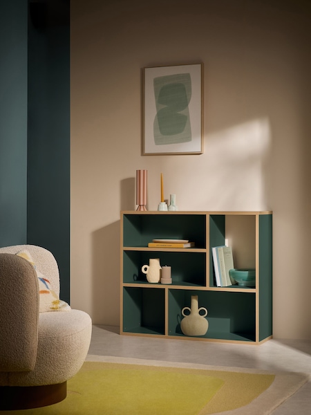 MADE.COM Green Zayla Low Tall Shelving Unit (E27945) | €238