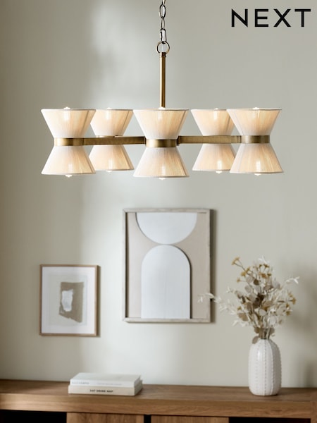 Bronze Ivory Helmdon 10 Light 10 Light Pendant (E27975) | €245