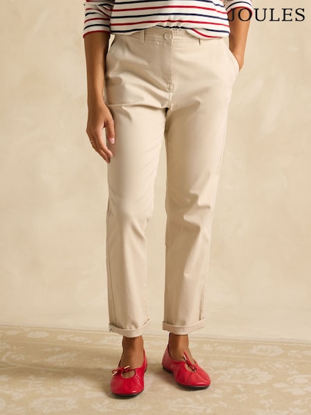 Joules Slim Fit Sand Chino Trousers (E28013) | $94