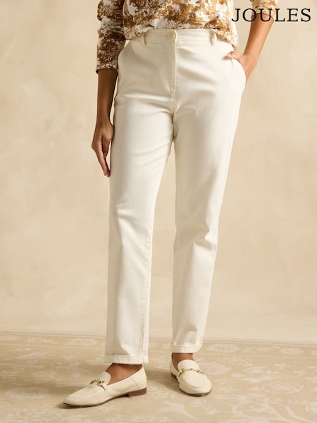 Joules Slim Fit Cream Chino Trousers (E28017) | R$ 545