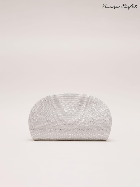 Phase Eight Metallic Embellished Semi Circle Bag (E28173) | €142