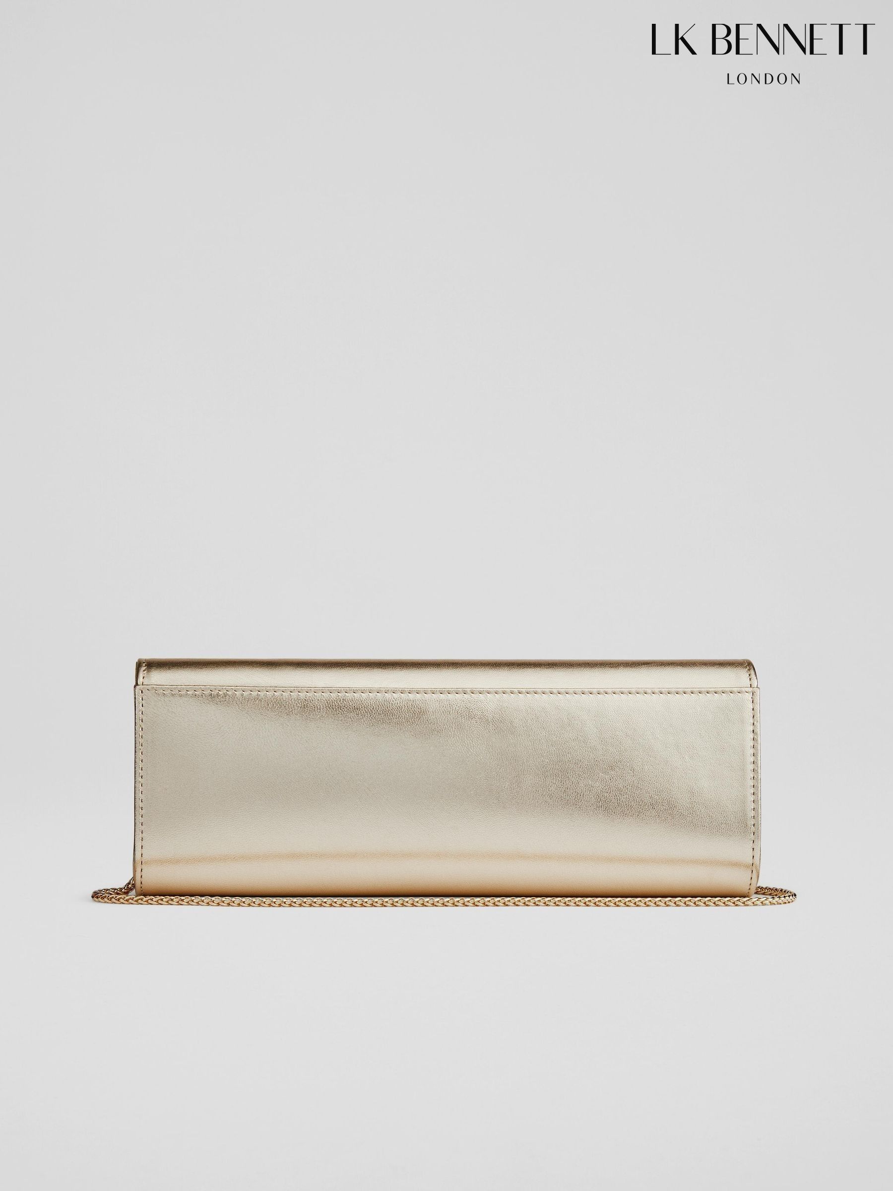 Lk bennett gold clutch bag hot sale
