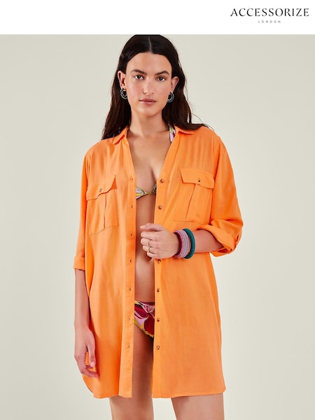 Accessorize Orange Beach Shirt (E28235) | AED132