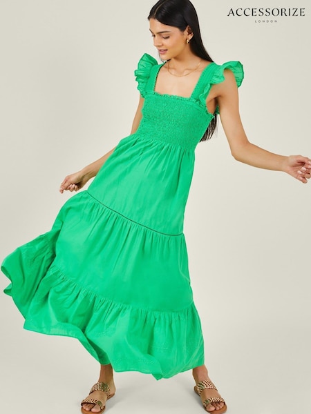 Accessorize Embroidered Tier 100% Cotton Dress (E28243) | €36
