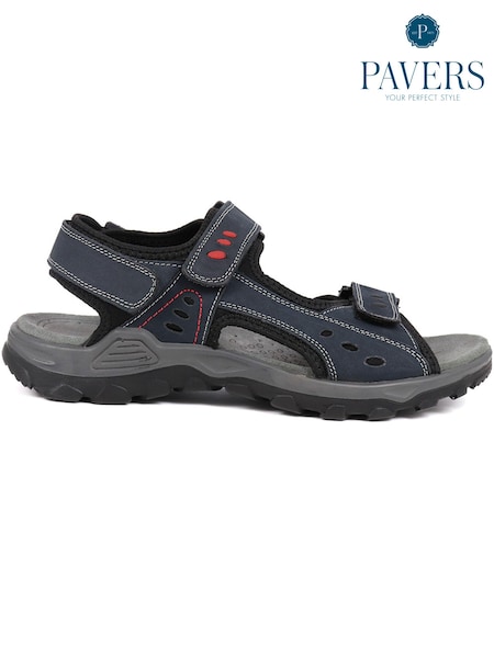 Pavers Blue Pavers Full Adjustable Touch Fasten Brown Sandals (E28255) | INR 6,143