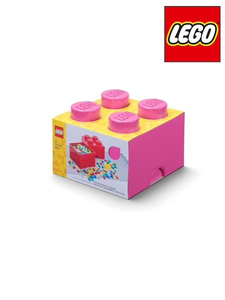 LEGO Pink Storage Brick 4 Scaled Up Stackable Storage Box (E28326) | 4,385 ISK