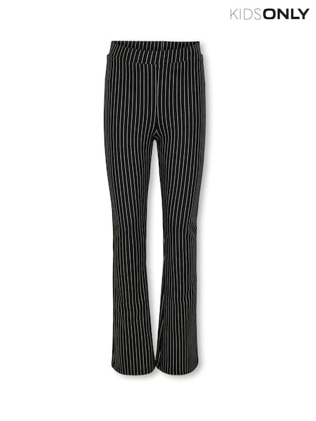 ONLY KIDS Leopard Print Flared Black Trousers (E28648) | ₪111