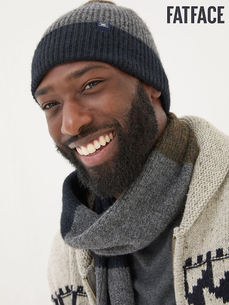 FatFace Navy Leo Beanie (E28666) | €15.50
