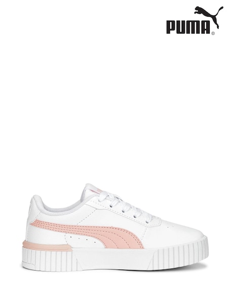 Puma White Carina 2.0 Kids Trainers (E28735) | €50