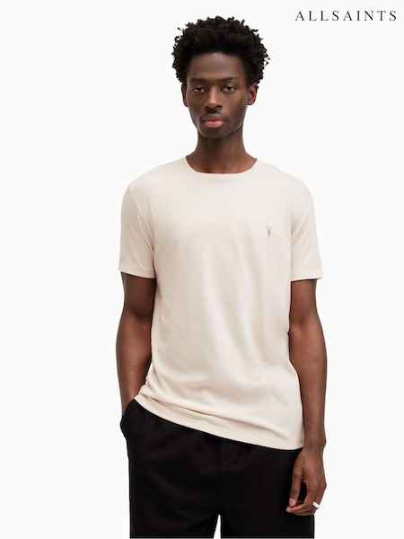 AllSaints Nude Tonic Shortsleeve Crew T-Shirt (E28858) | R$ 315