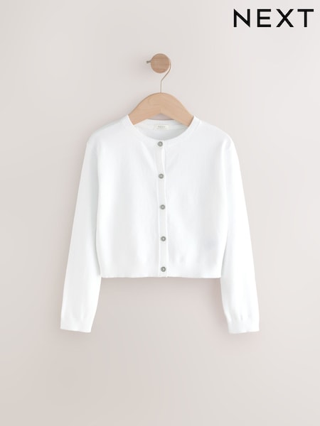 White Button Up Cardigan (3-16yrs) (E29007) | €15 - €22