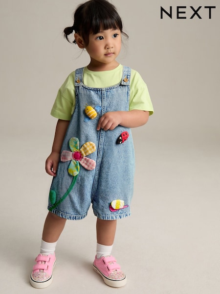 Denim Dungaree and T-Shirt (3mths-7yrs) (E29096) | CA$73 - CA$84
