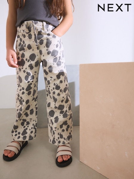 طباعة كلب دلماسي - Wide Leg Jeans (3-16yrs) (E29133) | ‏97 د.إ.‏ - ‏ 122‏ د.إ.