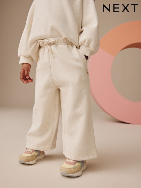 Oatmeal Wide Leg Joggers (3mths-7yrs) (E29224) | AED41 - AED51