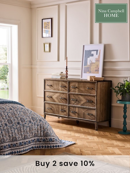 Nina Campbell Brown 6 Drawer Tedworth Chest (E29262) | €1,259