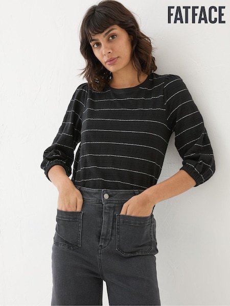 FatFace Penny Black Stripe Top (E29294) | €26