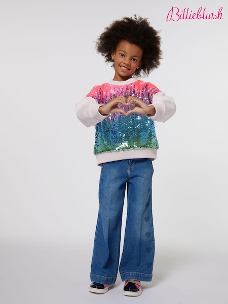 Billieblush Pink Multicolour Sequin Jumper (E29736) | 45 €