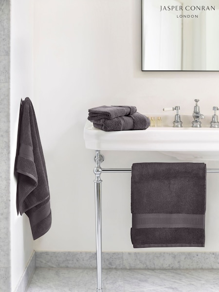 Jasper Conran London Chocolate Zero Twist Lightweight Soft Fast Drying 100% Cotton Towel (E29758) | €23 - €57