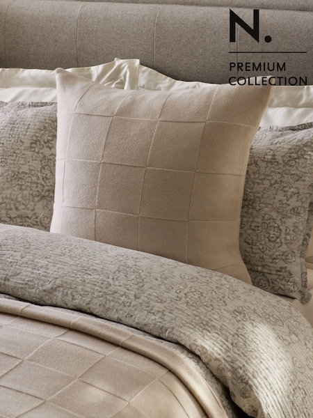 Natural N. Premium Knitted Wool Cushion (E29776) | €106