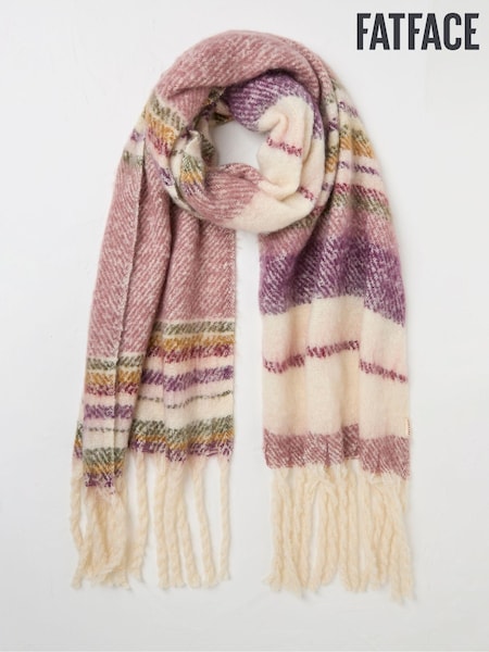 FatFace Multi Stripe Boucle Scarf (E29846) | €26