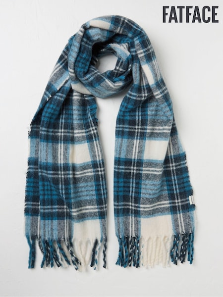 FatFace Blue Betty Check Scarf (E29852) | €26