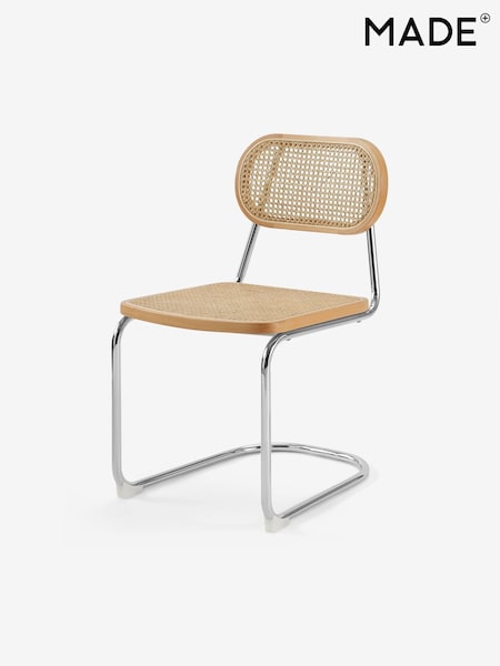 MADE.COM Set of 2 Chrome Effect Leora Dining Chairs (E29863) | €688
