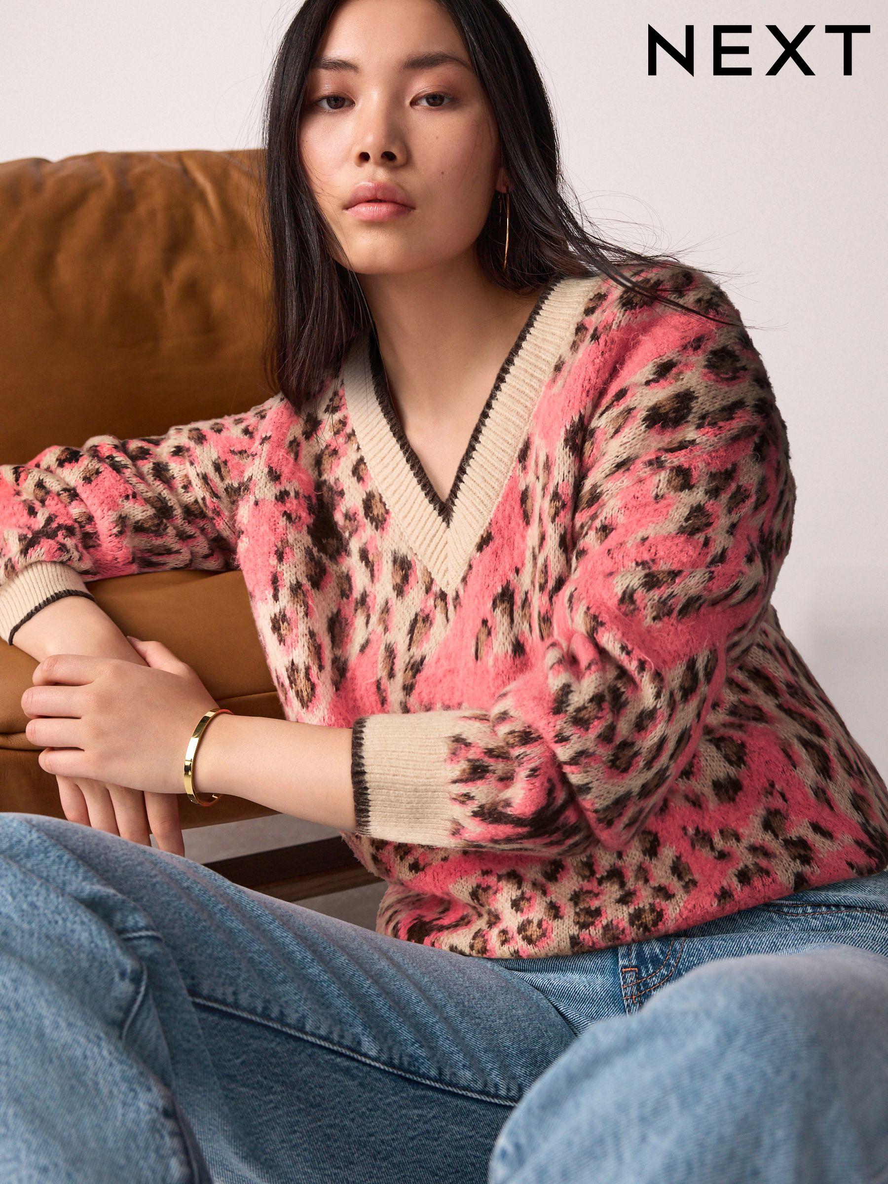 Next leopard print jumper new arrivals