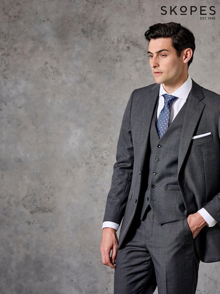 Skopes Grey Farnham Single Breasted Suit: Waistcoat (E30052) | €93
