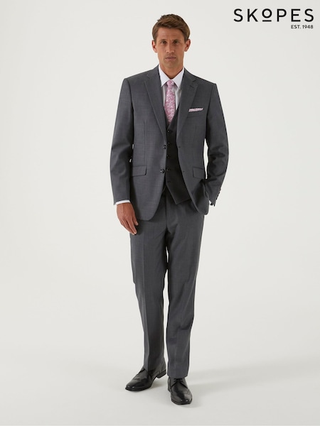 Skopes Grey Tailored Fit Farnham Suit: Trousers (E30053) | $95