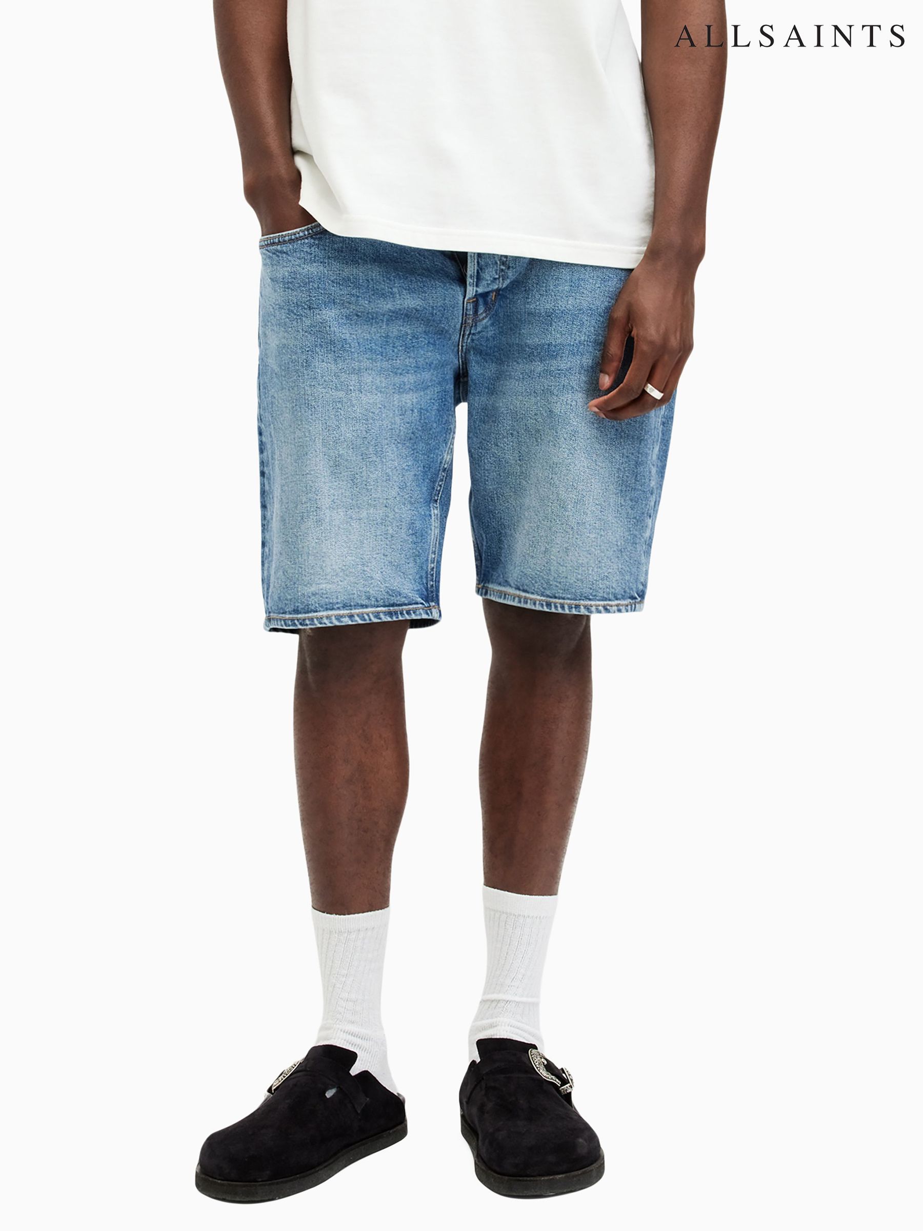 Next mens denim shorts shop