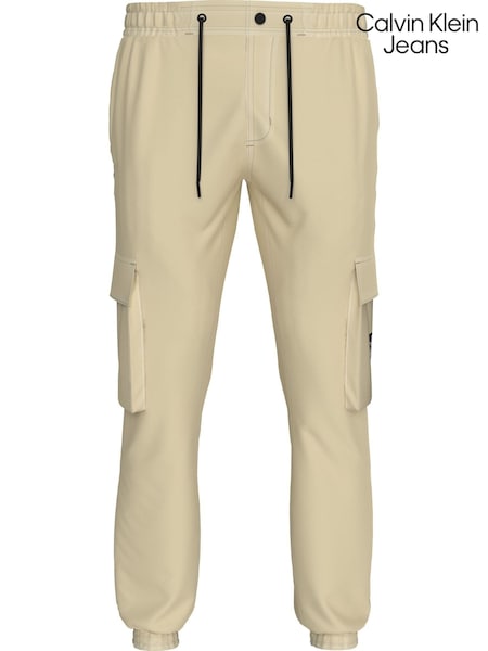 Calvin Klein Jeans Skinny Washed Cargo Brown Joggers (E30089) | 322 LEI
