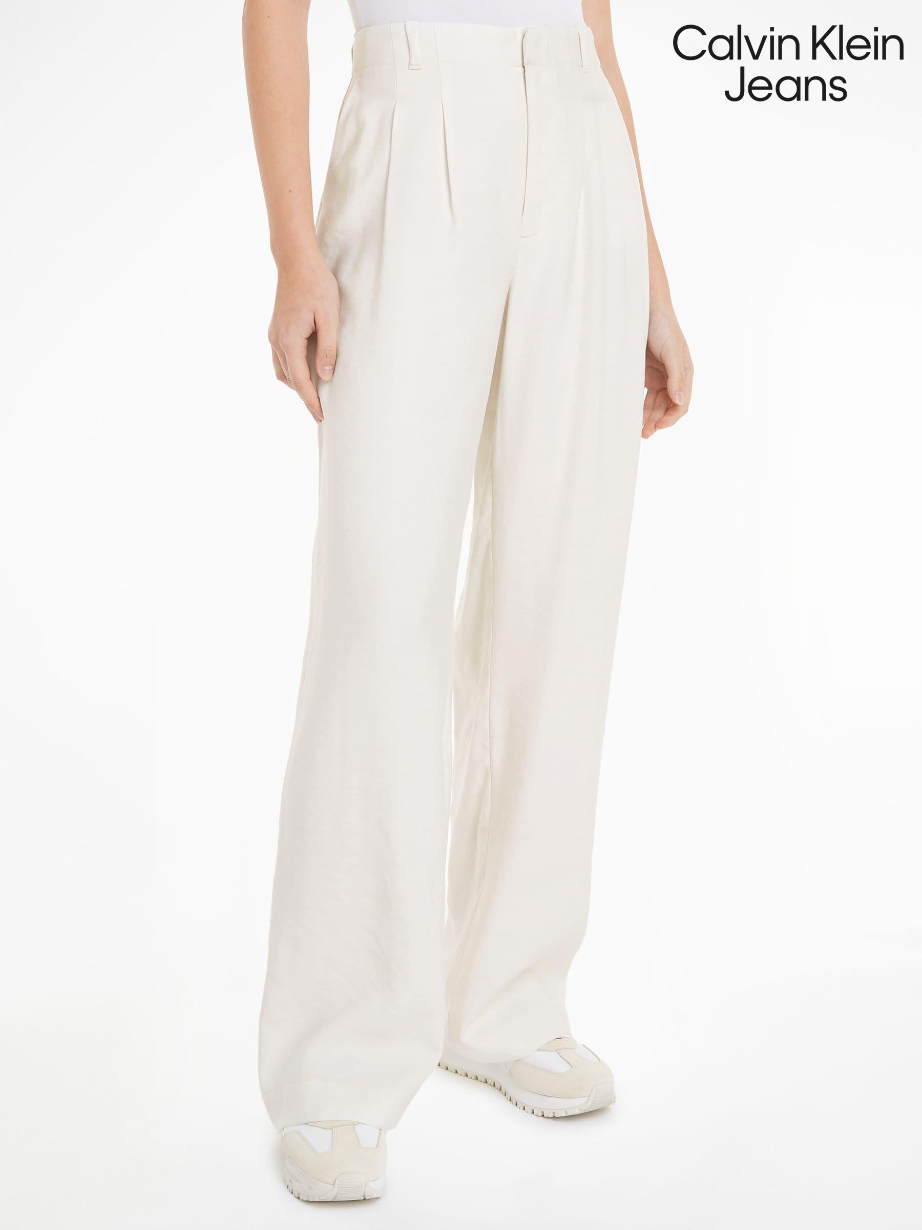White jeans calvin klein cheap