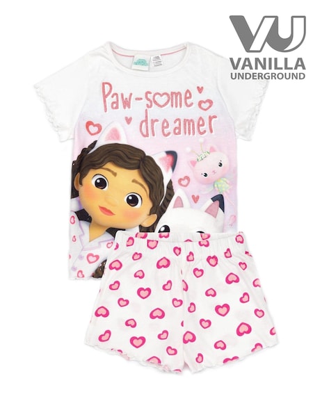 Valkoinen - Vanilla Underground Girls Gabbys Dollhouse Licensing Short Pyjamas (E30103) | €24