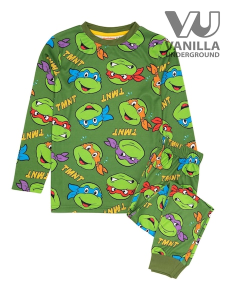 Vanilla Underground Green Teenage Mutant Ninja Turtles Boys Long Leg Pyjamas (E30105) | AED125