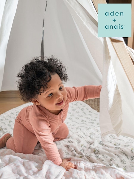 aden + anais Pink Dream Silky Soft French Floral 100% Cotton Blanket (E30173) | kr857