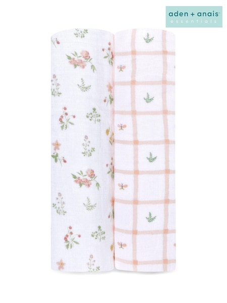 Aden + Anais Essentials 100% Cotton Blanket Country Floral Muslins 2 Pack (E30178) | 14 460 тг