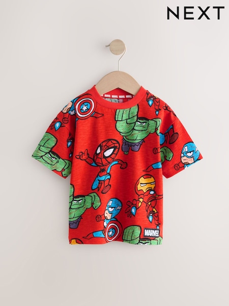 Red Marvel Short Sleeve 100% Cotton T-Shirt (6mths-8yrs) (E30200) | € 15 - € 18