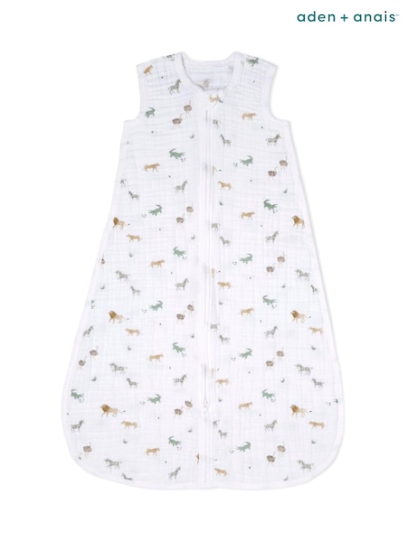 Aden + Anais Light Sleeping Bag 1.0 Tog 100% Cotton Muslin Safari Dream 0-6 Months (E30219) | 49 €