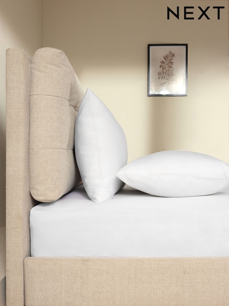 White Deep Fitted Collection Luxe 400 Thread Count 100% Egyptian Cotton Percale Sheet (E30239) | €28 - €44