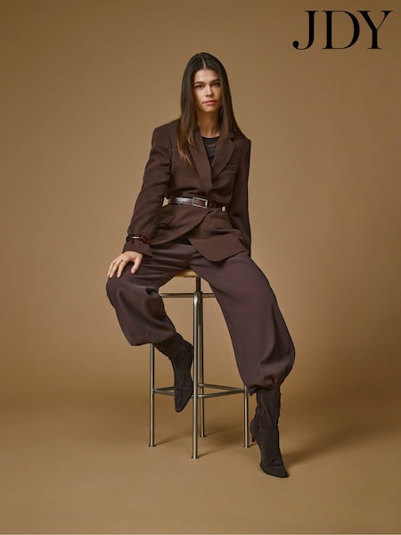 חום - Jdy Chocolate Brown Balloon Trousers