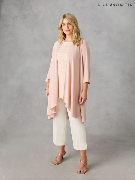Live Unlimited Pink Curve Waterfall Jacket (E30332) | € 68