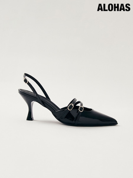 Alohas Black Joelle Onix Leather Shoes (E30368) | €108