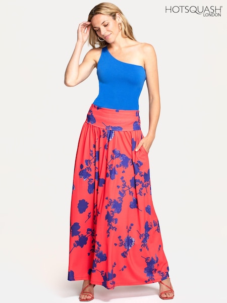 Hot Squash Red Roll Top Maxi Skirts (E30454) | €93