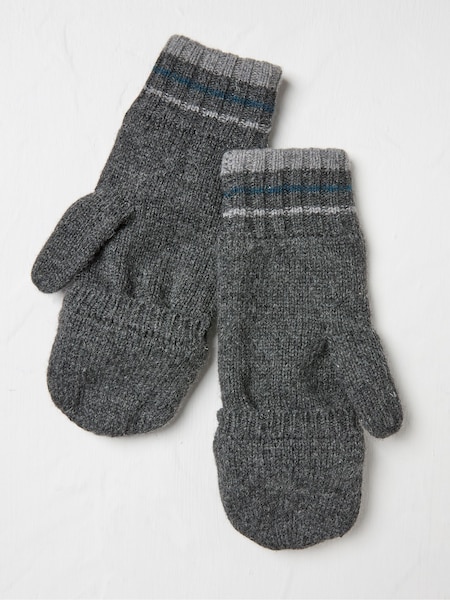 FatFace Charcoal Grey Overflap Gloves (E30496) | €15.50