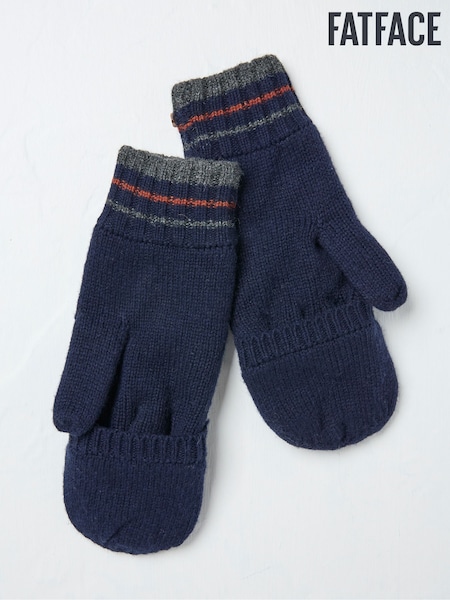 FatFace Navy Overflap Gloves (E30497) | €15.50