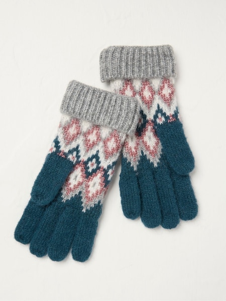 FatFace Teal Blue Frankie Gloves (E30504) | €13