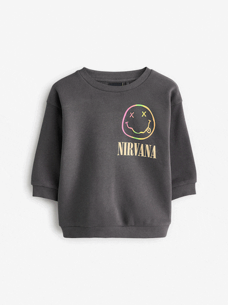 Charcoal Grey Nirvana Crew Sweatshirt (3mths-8yrs) (E30542) | 82 QAR - 92 QAR